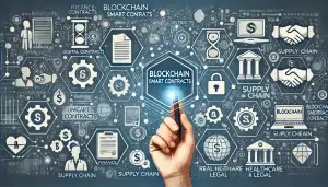 Blockchain smart contracts automating processes across various industries