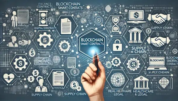 Blockchain smart contracts automating processes across various industries